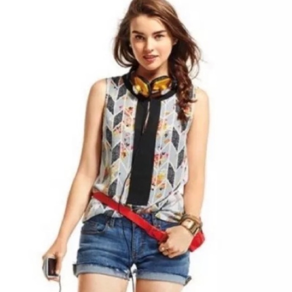 CAbi Grosgrain Sleeveless Tank Top